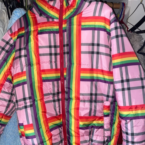 Pink rainbow oversized jacket - Picture 2 of 3